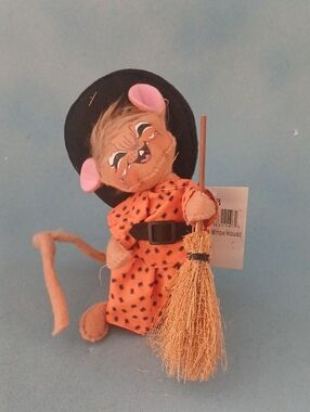 Annalee Doll #311418 Halloween Decor Spider Witch Mouse Orange and Black New